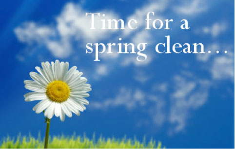 SPRING IS HERE AND A PERFECT TIME TO DO SOME DECLUTTERING!